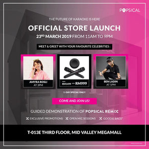Popsical launches its flagship store in Mid Valley Megamall to reach out to karaoke lovers in Malaysia.